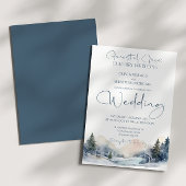 Rustikale Waldhochzeit Einladung