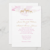 Rustikale Waldhochzeit Einladung (Vorne/Hinten)