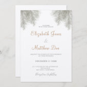 Rustikale Waldhochzeit Einladung (Vorne/Hinten)