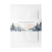 Rustikale Waldhochzeit Einladungsbanderole (Vorderseite Beispiel)