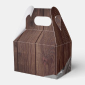 Rustikale Waldhochzeit Geschenkschachtel (Rückseite)