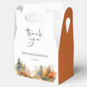 Rustikale Waldhochzeit im Herbst Geschenkschachtel (Geöffnet)