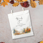 Rustikale Waldhochzeit im Herbst Geschenktütchen