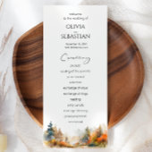 Rustikale Waldhochzeit im Herbst Programm