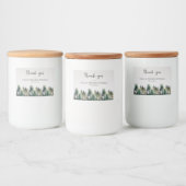 Rustikale Waldhochzeit Lebensmitteletikett (Flaschen)