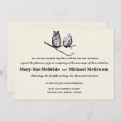 Rustikale Waldhühner Einladung (Vorne/Hinten)