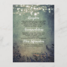 Rustikale Waldkästen Hochzeitsinformationen