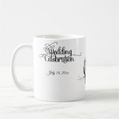 Rustikale Waldlandliebe Vögel Feier Kaffeetasse (Links)