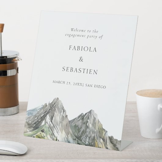 Rustikale Waldlandschaft Bergwald Engagemen Willko Sockelschild (In Situ)