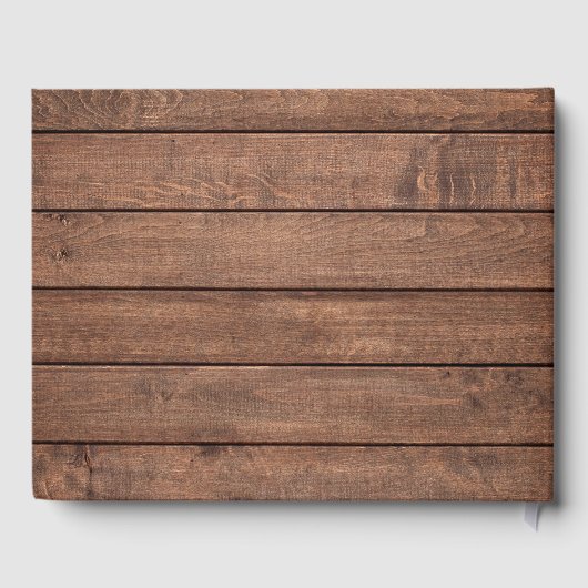 Rustikale Waldlandschaft im Gedächtnisbeerden Gästebuch (Rückseite)