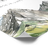 Rustikale Waldlandschaft Verlobung willkommen Poster (Ecke)