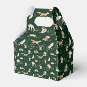 Rustikale Waldtiere Baby Dusche B Geschenkschachtel (Rückseite)