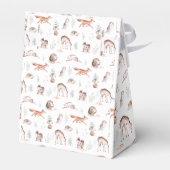 Rustikale Waldtiere Baby Dusche B Geschenkschachtel (Rückseite)