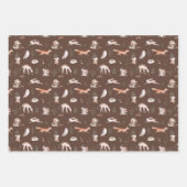 Rustikale Waldtiere Baby Geschenkpapier Set (Vorderseite 3)