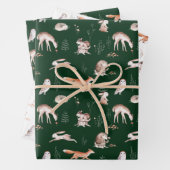 Rustikale Waldtiere Baby Wrapping Paper Geschenkpapier Set (Beispiel)