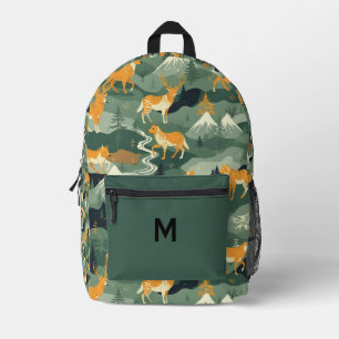 Rustikale Waldtiere Bergwald Rucksack -