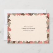 Rustikale Waldtiere Danke Karte (Rückseite)