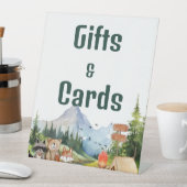 Rustikale Waldtiere Geschenk & Karte Geburtstag Sockelschild (In Situ)