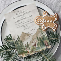 Rustikale Waldtiere in den Bergen