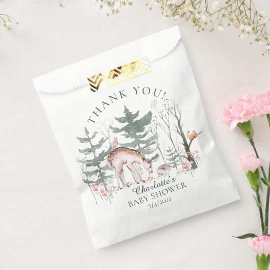 Rustikale Waldtiere Kinderdusche Geschenktütchen (Versiegelt)