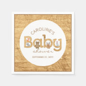 Rustikale Waldtiere Kinderdusche Serviette (Vorderseite)