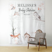 Rustikale Waldtiere Kinderdusche Wandteppich (Beispiel)