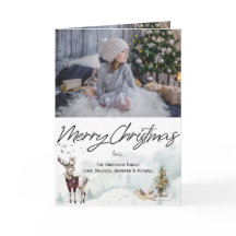 Rustikale Waldtiere Weihnachtsgebäck Wasserfarbe F