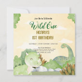 Rustikale Waldtiere Wildtiere einen Geburtstag Einladung (Vorderseite)