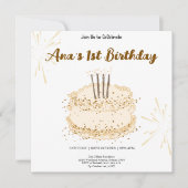 Rustikale Waldtiere Wildtiere einen Geburtstag Einladung (Vorderseite)