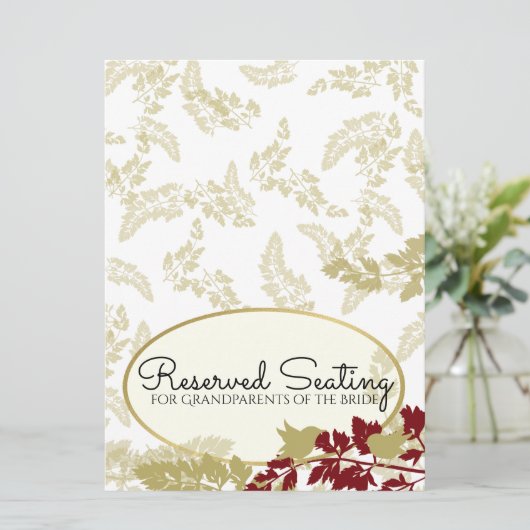 Rustikale Waldvögel Gold vorbehalten (Stehend Vorderseite)