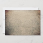 Rustikale Waldweide Hirsch- und Baumhochzeit Einladung (Rückseite)