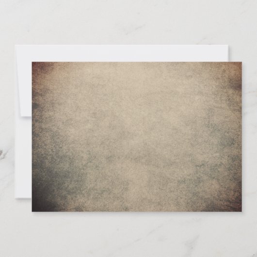 Rustikale Waldweide Hirsch- und Baumhochzeit Einladung (Rückseite)