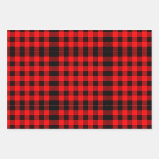 Rustikale Waldweiden mit Rotweinbrötchen Karo Geschenkpapier Set (Vorderseite 2)