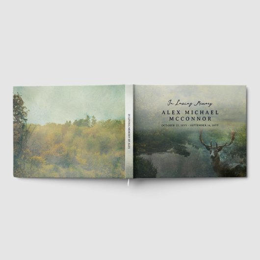 Rustikale Waldzeremonie des Lebens Gästebuch (Voll)