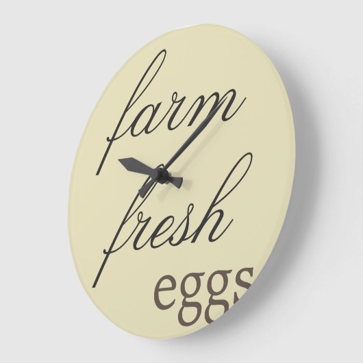 Rustikale Wanduhr - Bauernhof Frischeier (Winkel)