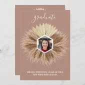 Rustikale, warme, neutrale Farben Einladung (Vorne/Hinten)