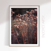 Rustikale Warmfall Wildblume Bauernhof Kunst Poster