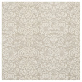 Rustikale Wäsche Beige und Taupe Damask Stoff (Muster)
