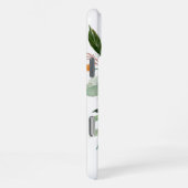 Rustikale Wasserfarbe-Botanik mit Monogramm iPhone Hülle (Rechte Seite)