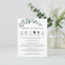 Rustikale Wasserfarbe Eukalyptus Grünzeug Hochzeit