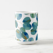 Rustikale Wasserfarbe Eukalyptusblätter Kaffeetasse (Mittel)
