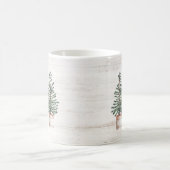 Rustikale Wasserfarbe Evergreen Trees Tasse (Mittel)