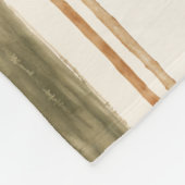 Rustikale Wasserfarbe-Gestreifte-Wurfdecke | Boho Fleecedecke (Ecke)