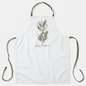 Rustikale Wasserfarbe Hirschküche Schürze (Vorderseite)