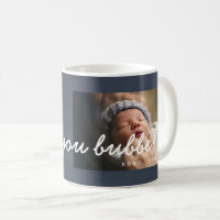 Rustikale Wasserfarbe I Liebe Bubbe Tasse - Marine