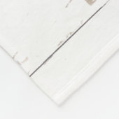 Rustikale Wasserfarbe Laurel Wreath Monogram neu v Fleecedecke (Ecke)