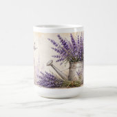 Rustikale Wasserfarbe Lavendel Frieden Ruhe Gelass Kaffeetasse (Mittel)