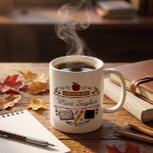 Rustikale Wasserfarbe-Lehrermug, benutzerdefiniert Kaffeetasse