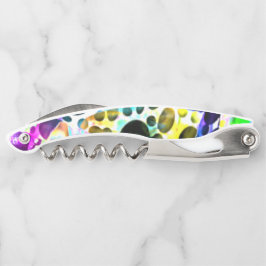 Rustikale Wasserfarbe mit Löchern und Ausschnitten Kellnermesser