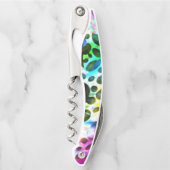 Rustikale Wasserfarbe mit Löchern und Ausschnitten Kellnermesser (Vorderseite)